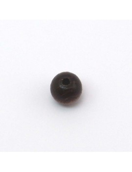 Perle bois marron foncé 10 mm